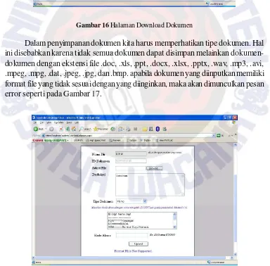 Gambar 16 Halaman Download Dokumen