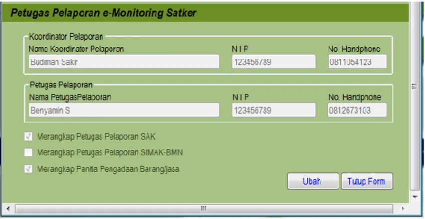 Gambar 11. Form Isian Petugas e-Monitoring