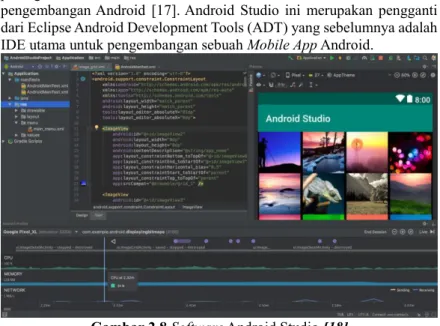 Gambar 2.8 Software Android Studio [18] 