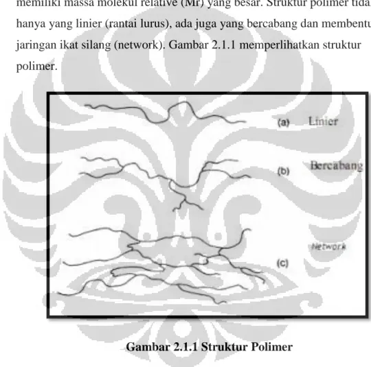 Gambar 2.1.1 Struktur Polimer 