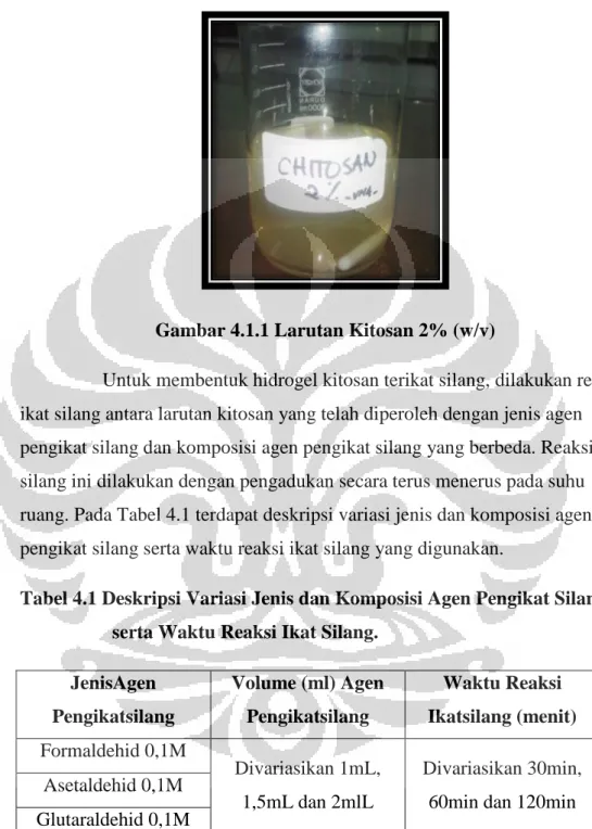 Gambar 4.1.1 Larutan Kitosan 2% (w/v) 