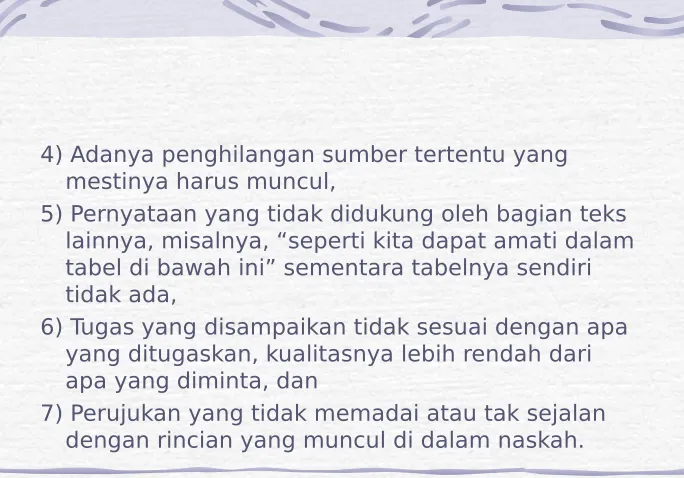 tabel di bawah ini” sementara tabelnya sendiri 