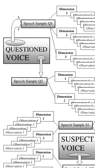 Figure 2.5Architecture of observation data in forensic speech samples