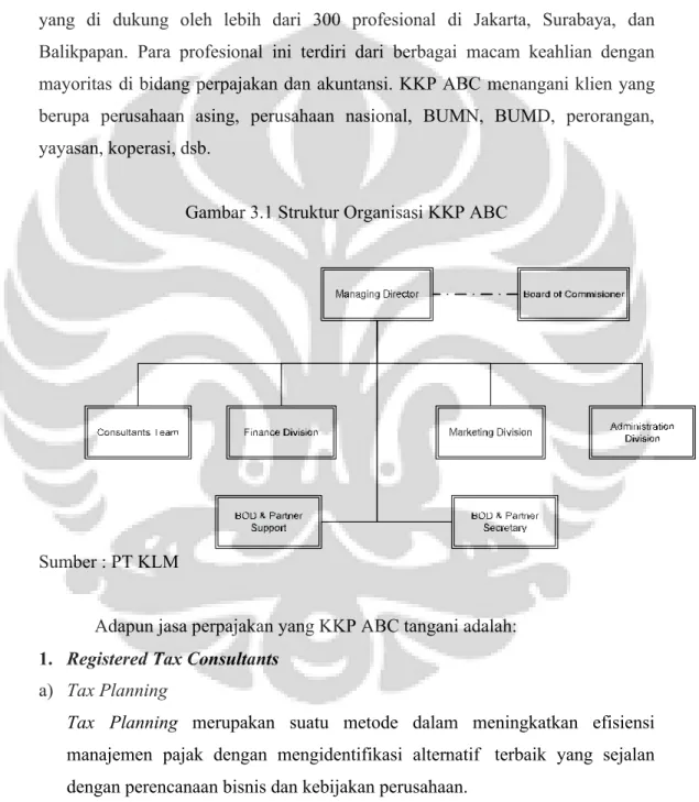 Gambar 3.1 Struktur Organisasi KKP ABC