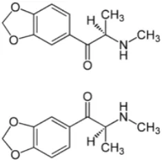 Gambar 5. Struktur senyawa Methylone 