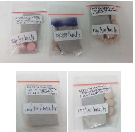 Gambar 7. Sampel tablet methamfetamine 