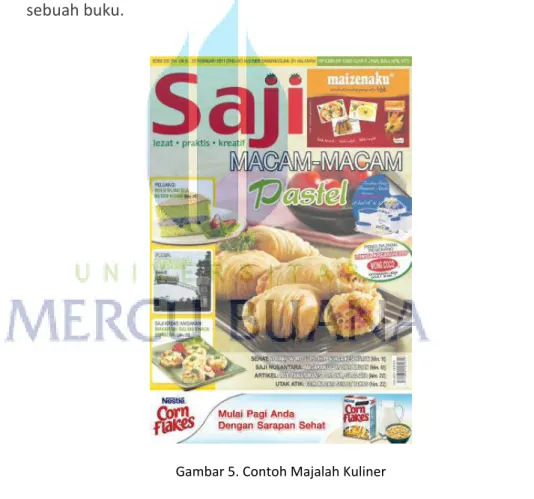 Gambar 5. Contoh Majalah Kuliner  Sumber : https://infofadhl.files.wordpress.com  