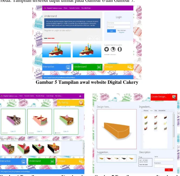 Gambar  5  menunjukkan  tampilan  awal  dari  website  untuk  pengunjung  dan  pelanggan