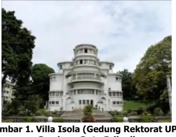 Gambar 1. Villa Isola (Gedung Rektorat UPI)  Sumber : Data Pribadi 