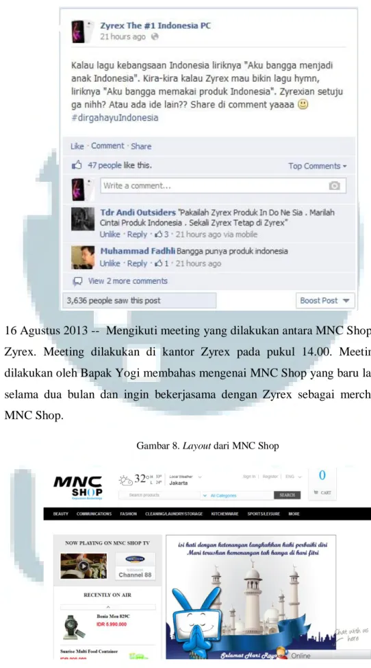 Gambar 8. Layout dari MNC Shop 