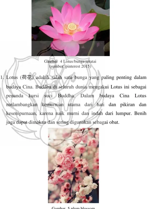 Gambar  4 Lotus/bunga teratai  (sumber: pinterest 2015) 