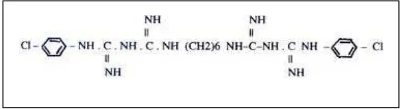 Gambar 2.3. Rumus kimia Chlorhexidine.32