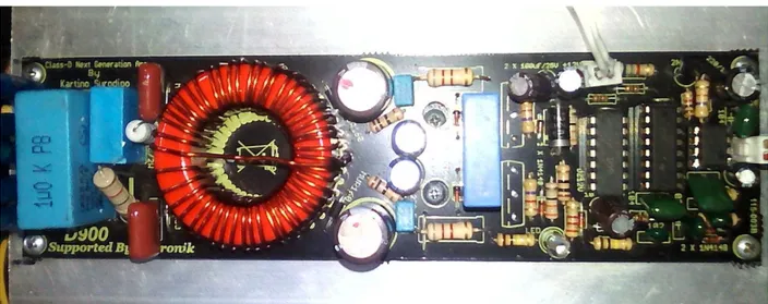 Gambar 4 . Rangkain kelas D Amplifier. 