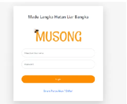 Gambar 3.Tampilan  Halaman Login 