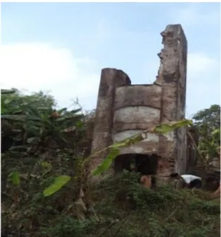 Foto 2.  Bangunan monumental pada Situs Tambang Batu  Bara  Oranje  Nassau (Sumber: Balai Arkeologi  Banjarmasin)