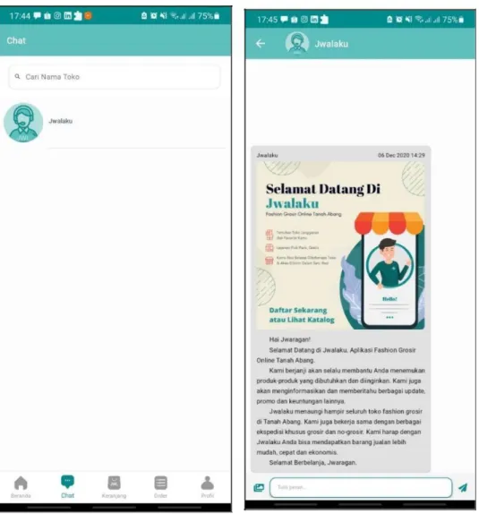 Gambar 3.6 Halaman detail chat 