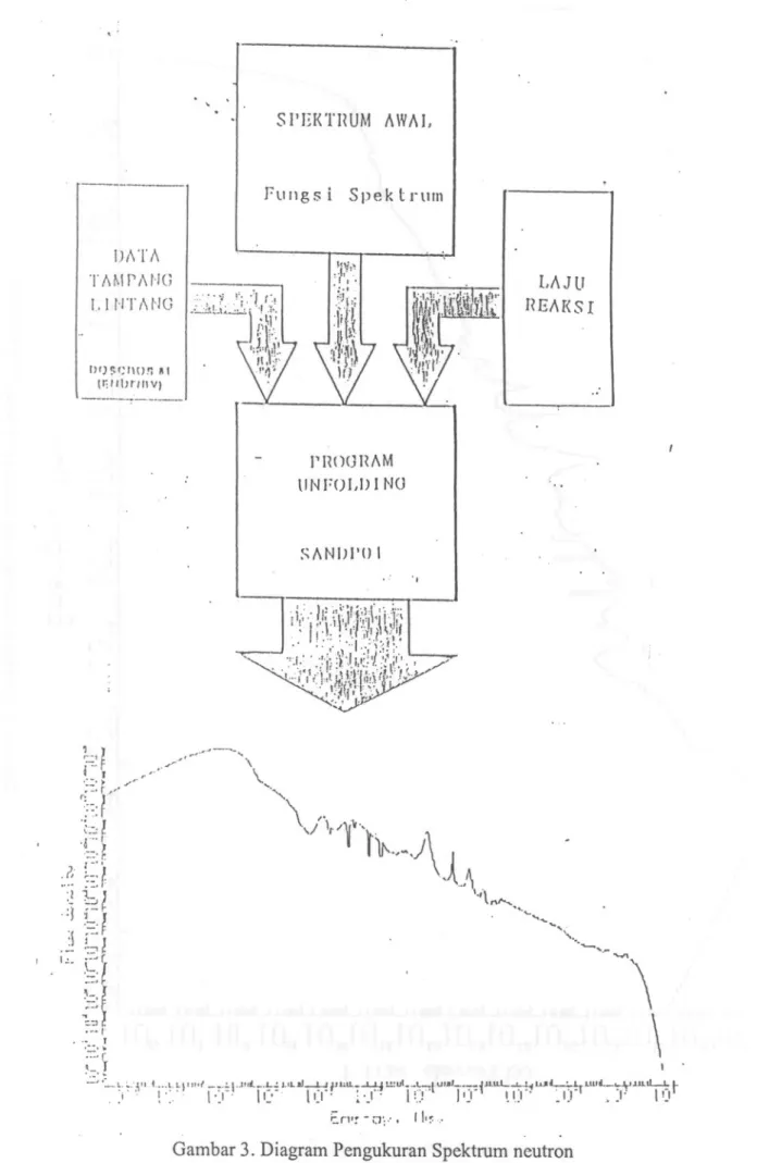 Gambar 3. Diagram Pengukuran Spektrum neutron