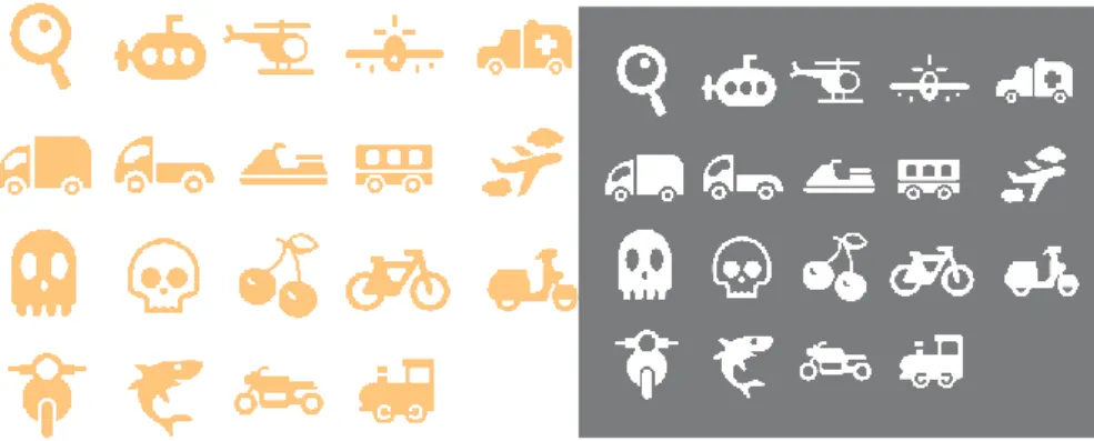 Gambar 3. 7 Icons Coklat dan Putih 