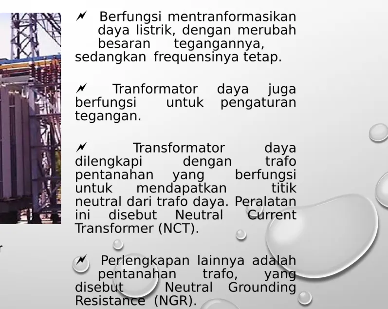 Gambar Transformator  Daya Pada GI 