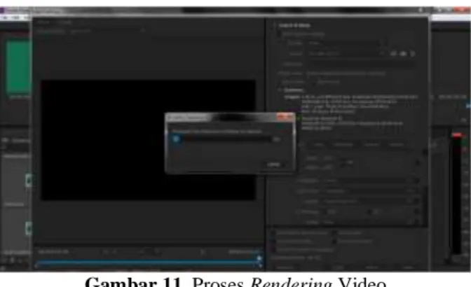 Gambar 11. Proses Rendering Video 