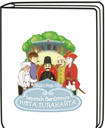 Ilustrasi  : Gambar cover Buku Pop-up Sejarah             Berdirinya Kota Surakarta 