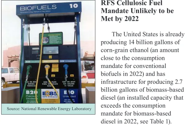 Table 1). The U.S. Congress enacted the Energy mandate in 2022, there are currently no commer-cially viable bioreineries to convert such plant 
