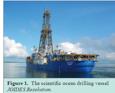 Figure 1.  The scientiic ocean drilling vessel 