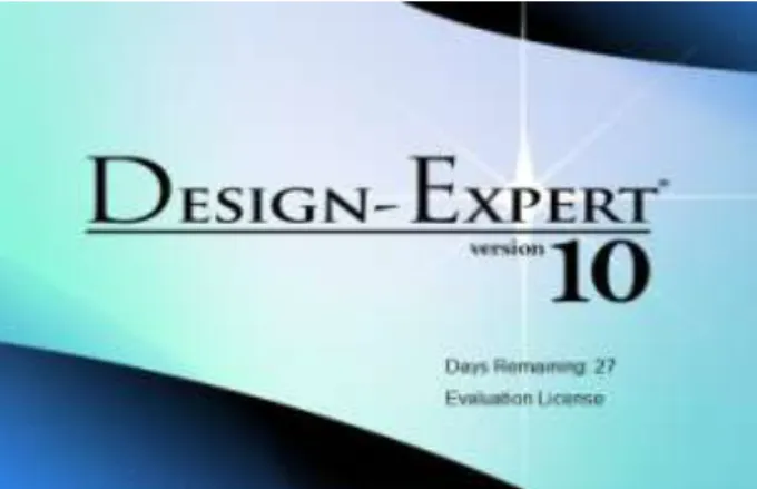 Gambar 3.11. Software Design Expert 