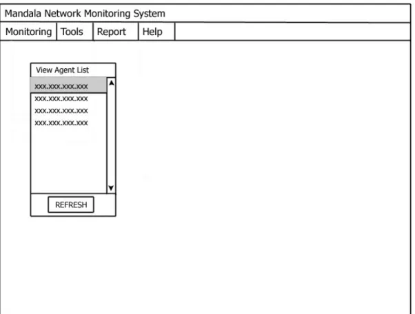 Gambar 3.22 Rancangan Layar View Agent List 