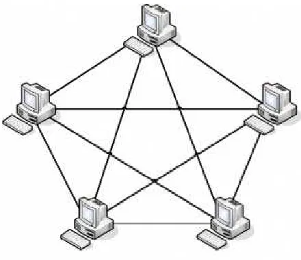 Gambar 2.6 Mesh Topology 
