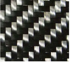 Figure 3.  Carbon fiber twill weave          Figure 4.  Shematic of experimental set-up 