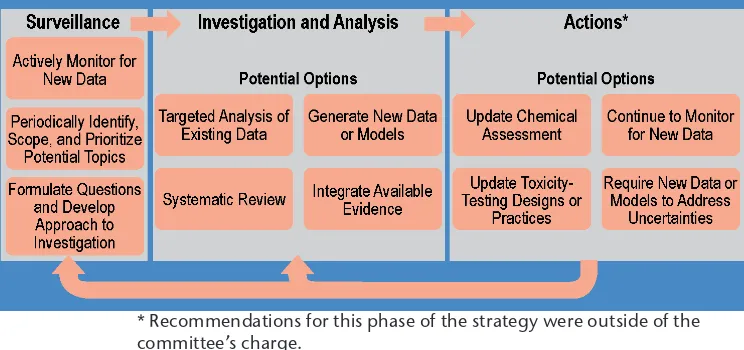 FIGURE 1 Strategy for evaluating evidence of adverse human effects from low-dose exposure to chemicals