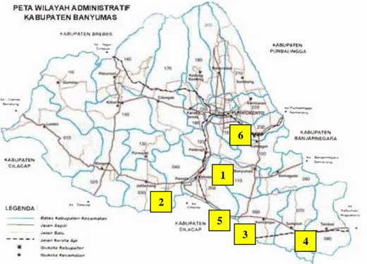 Gambar 4.9 Lokasi Kecelakaan di Ruas Jalan Nasional Kota Purwokerto 1 