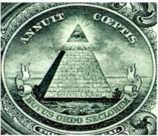 Gambar 2 Simbol Mata Satu Pada Uang Dollar Amerika 
