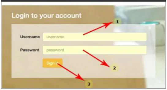 Gambar 2. Tampilan login aplikasi 