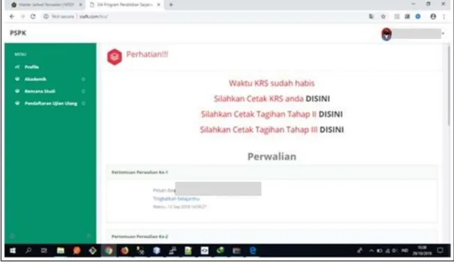 Gambar 18. Kendala cetak kartu ujian