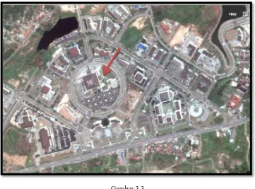Gambar 3.2 Peta Lokasi Masjid Al-Bantani dilihat melalui Google Map 