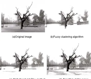 Figure 3 is the segmentation effects by different algorithms.  