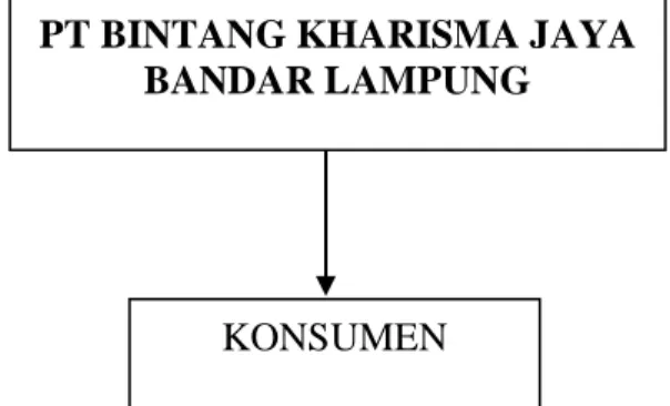 Gambar 1. Saluran Distribusi PT Bintang Kharisma Jaya Bandar Lampung 