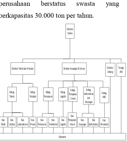 Gambar 2 Struktur Organisasi Perusahaan Gambar 2 Struktur Organisasi Perusahaan