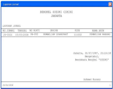 Gambar 4.44  Tampilan Output Jurnal 
