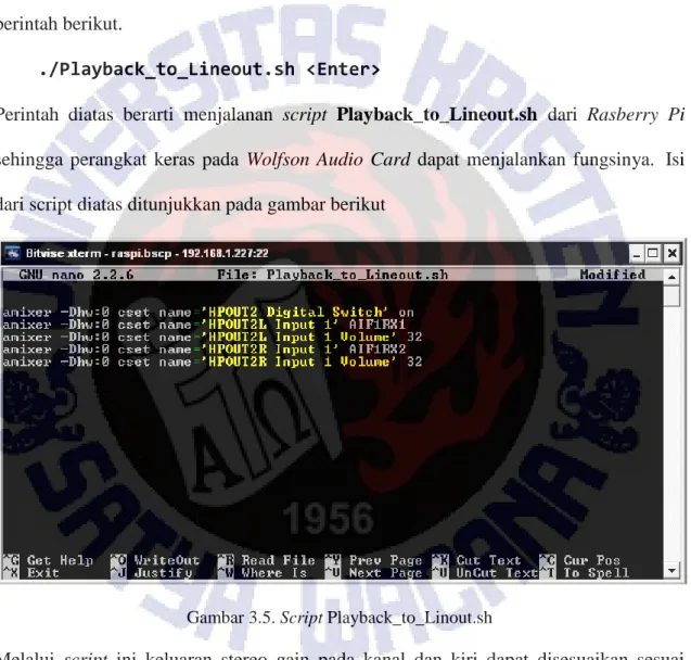 Gambar 3.5. Script Playback_to_Linout.sh 