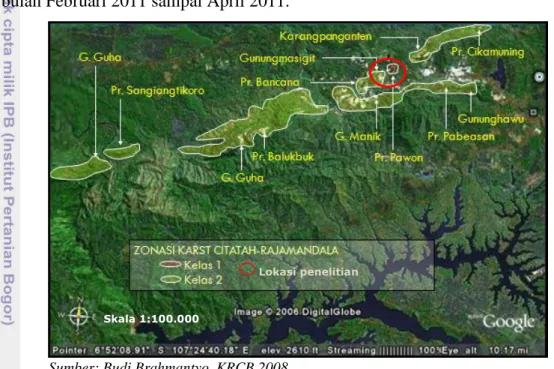 Gambar 3  Lokasi penelitian. 