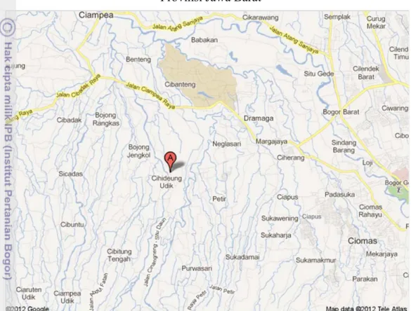 Gambar 2 Peta Desa Cihideung Udik 