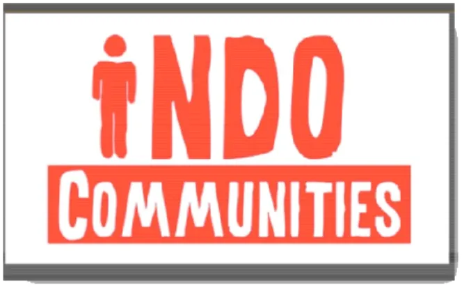 Gambar 5.1 Logo program INDO COMMUNITIES  (SUMBER : Dok. Pribadi) 
