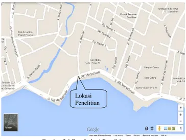 Gambar 3.1 Peta Lokasi PenelitianSumber : Google Maps