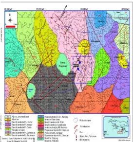 Gambar 2.1 Peta geologi lapangan  Kamojang