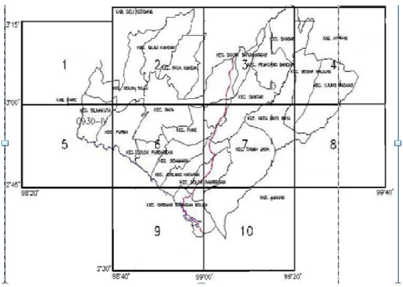 Gambar 2.1 Peta Kabupaten Simalungun  Sumber : Diolah dari berbagai sumber  2.  Kecamatan Pamatang Sidamanik 