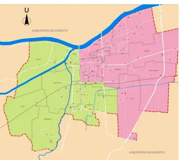 Gambar 2.1  Peta Kota Mojokerto  Ga 