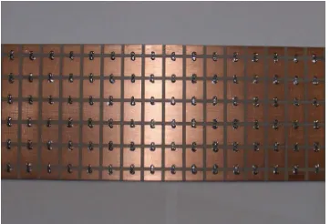 Figure 6.  Measured reflection coefficient of microwave absorbers prototype after de-embedding process with the simulated resut and ideal model as comparison 